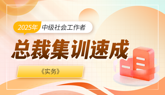 2025年（中级）社工-总裁集训速成-实务