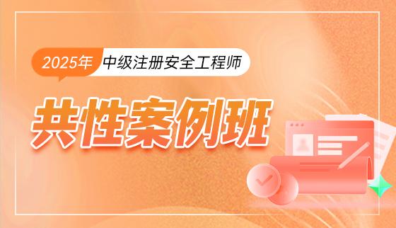 2025年中级注册安全工程师【共性案例班】